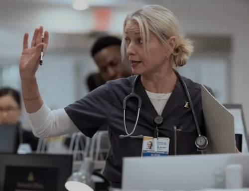 ‘The Pitt’ Star Katherine LaNasa on Dana and Robby’s Fight, His Sabba…