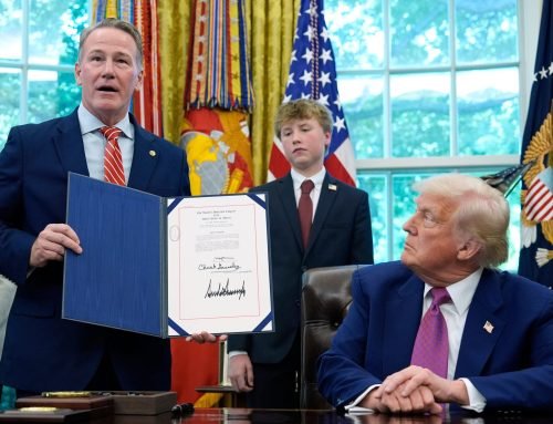 Trump rallies in Ohio to boost Jon Husted in a tight Senate race agai…