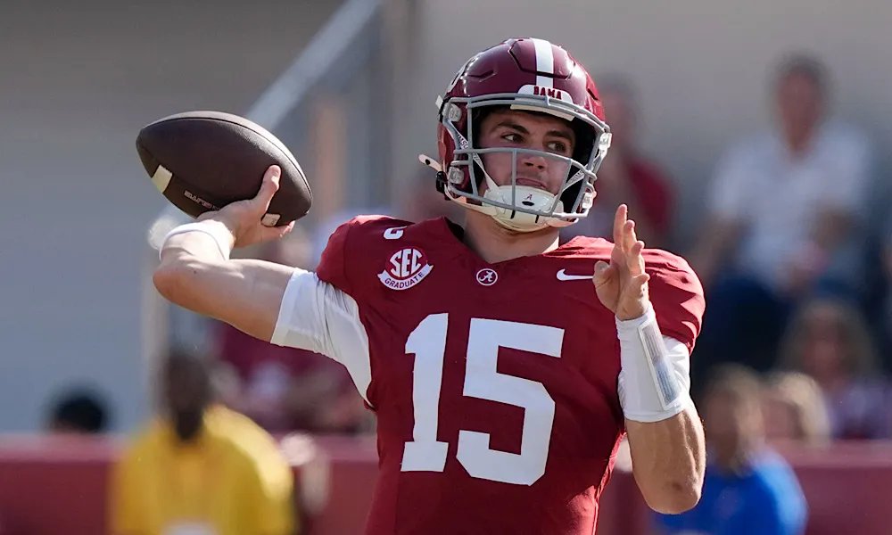 Ty Simpson reflects on conversation he had with Saban about potential...