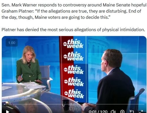 Video: Sen. Mark Warner Says If Allegations Against Graham Platner Ar…