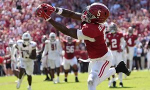 Who does Alabama lean on to replace Germie Bernard at receiver?