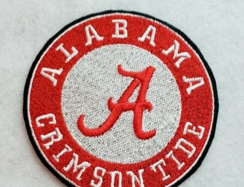 Alabama Crimson Tide 3 1/2 Inch iron On Embroidered Applique Patch