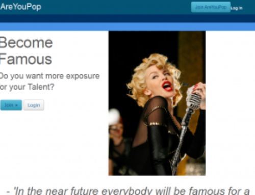 Welcome to AreYouPop. Yet Another Talent Network