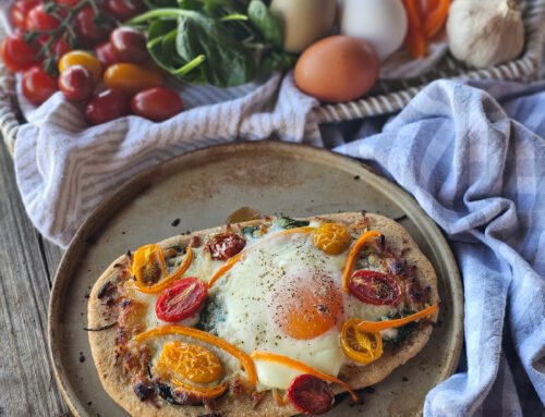 Over Easy Breakfast Pizza Recipe with Eggs