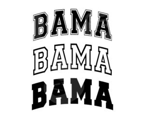 Alabama Svg, Alabama Png, Varsity Font Svg, College Font, Arched Text, America State. Vector Cut file Cricut, Silhouette.