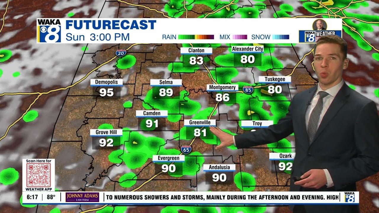 Typical late-July weather with scattered storms this weekend - WAKA 8