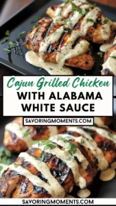 Cajun Grilled Chicken with Alabama White Sauce