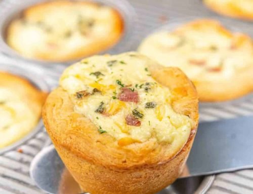 Ham & Cheese Biscuit Quiches
