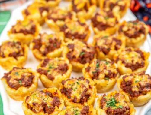 Sloppy Joe Tater Tot Cups