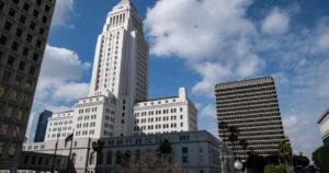 L.A. City Hall rotunda, windows, menorah display damaged in break-in