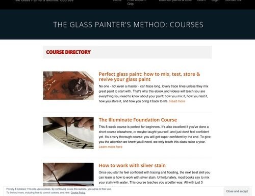 Course Directory – The Glass Painter's Method: Courses